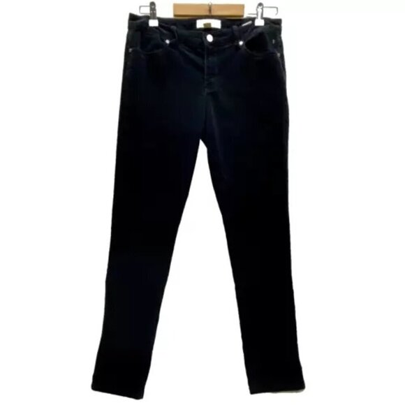 Michael Kors Women’s Corduroy Pants Size 6 Black Stretch Ribbed Soft Pant EUC - Picture 1 of 10